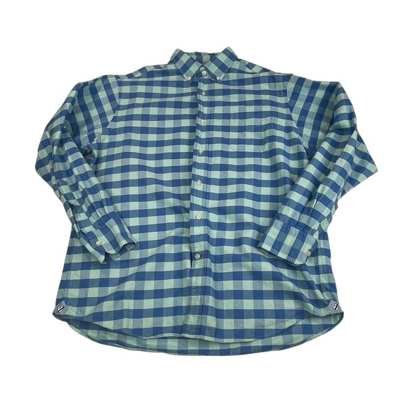 Daniel Cremieux Other - Daniel Cremieux Classics Men's Shirt Large Blue Teal Gingham Plaid Long Sleeve